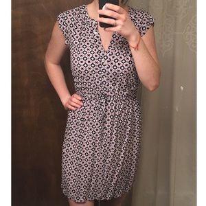Ann Taylor Loft Printed Shirt Dress